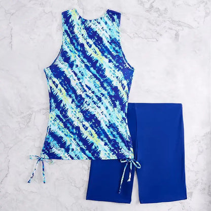 Women's Tankini Set with Knee-Length Shorts | Swimwear - 4