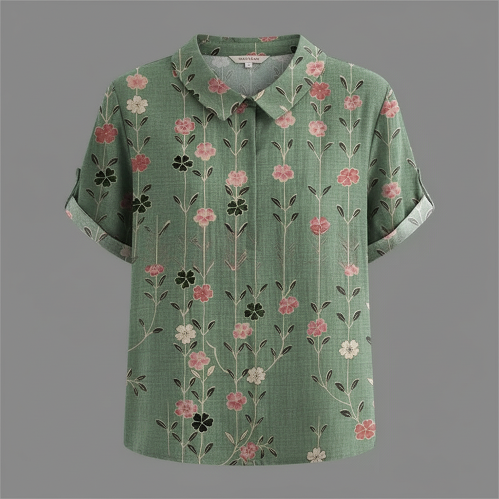 Women's Vintage Floral Blouse | Casual Fashion - 6