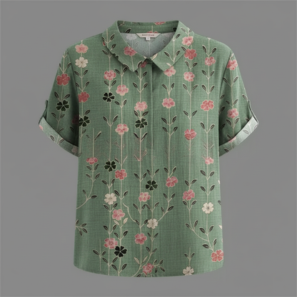 Women's Vintage Floral Blouse | Casual Fashion - 6