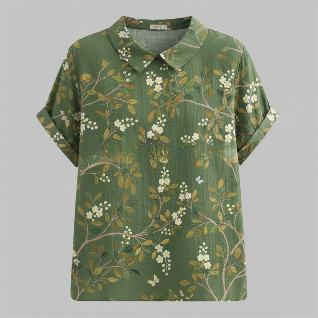 Women's Vintage Floral Blouse | Casual Fashion - 5