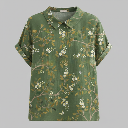 Women's Vintage Floral Blouse | Casual Fashion - 5