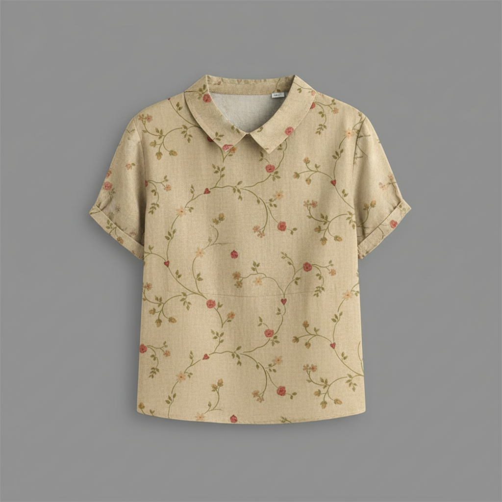 Women's Vintage Floral Blouse | Casual Fashion - 8