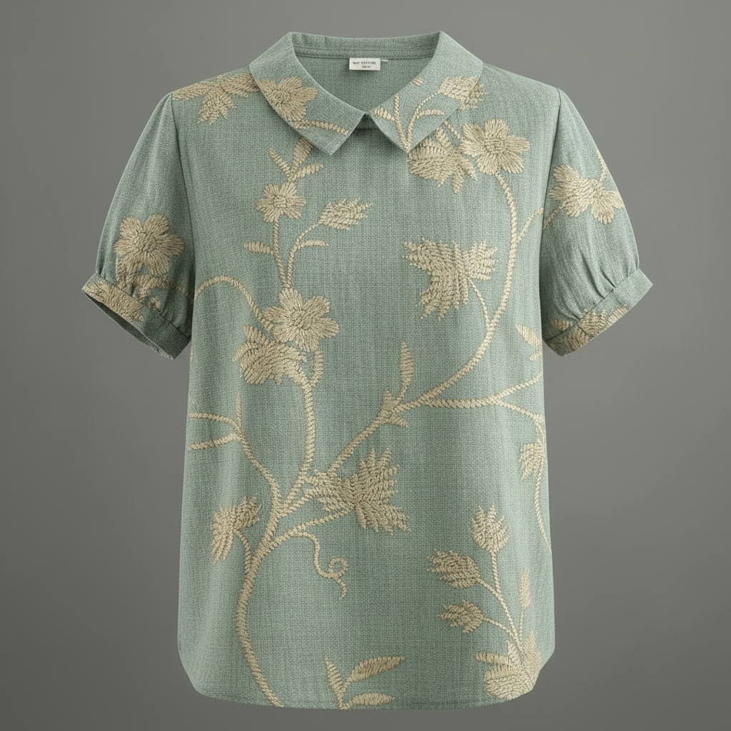 Women's Vintage Floral Blouse | Casual Fashion - 4