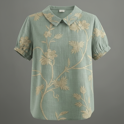 Women's Vintage Floral Blouse | Casual Fashion - 4