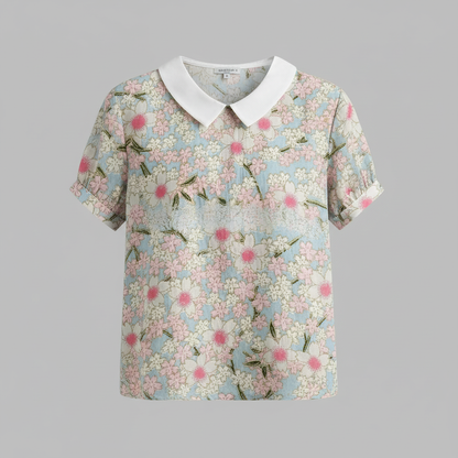 Women's Vintage Floral Blouse | Casual Fashion - 16
