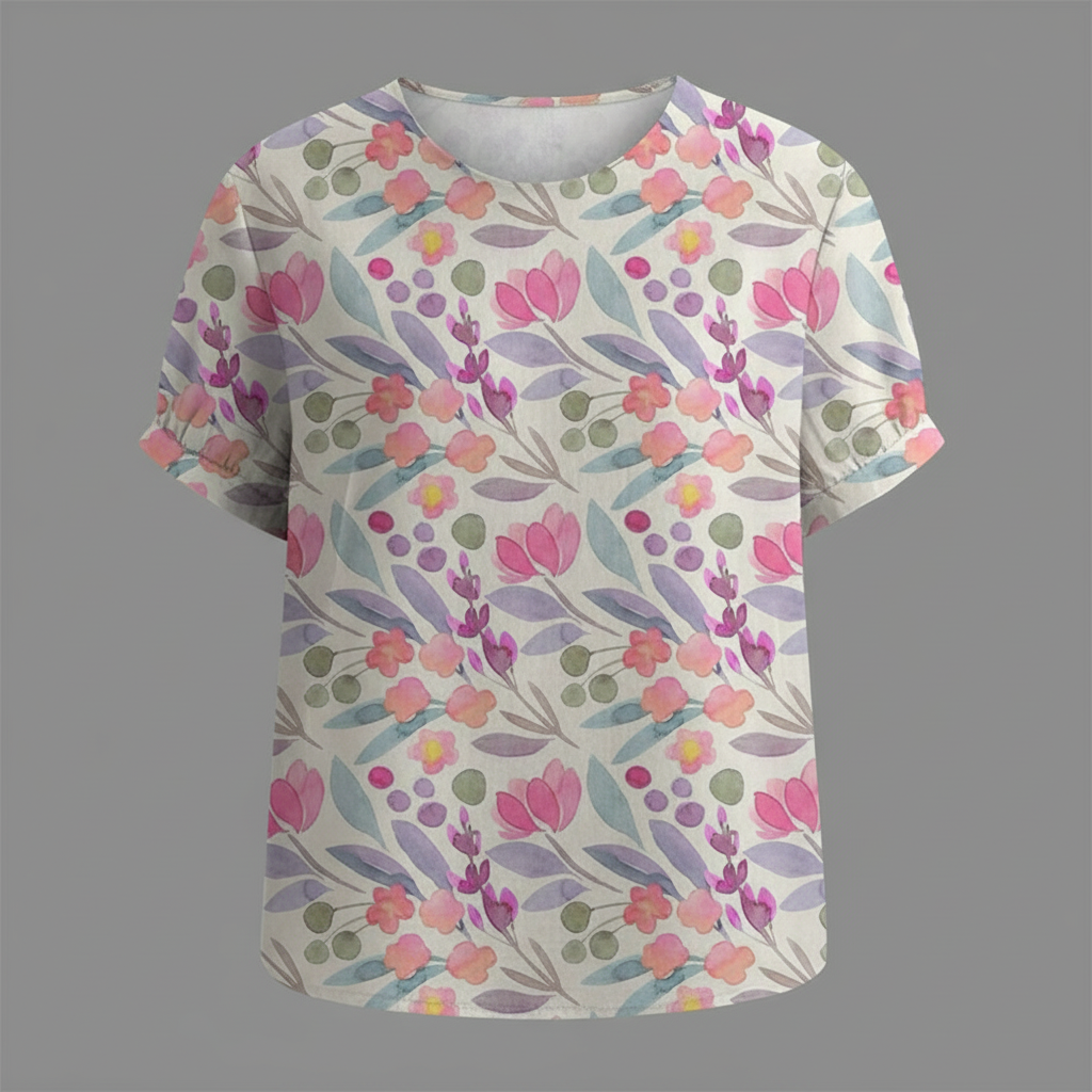 Women's Vintage Floral Blouse | Casual Fashion - 13
