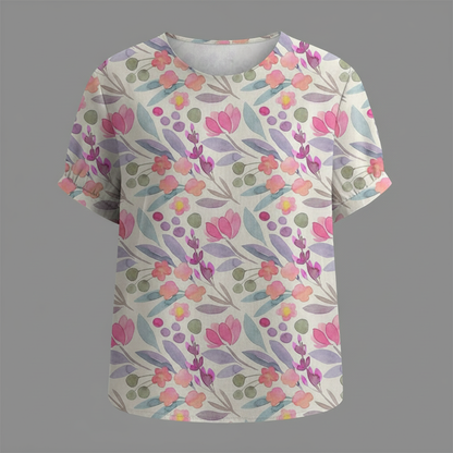 Women's Vintage Floral Blouse | Casual Fashion - 13