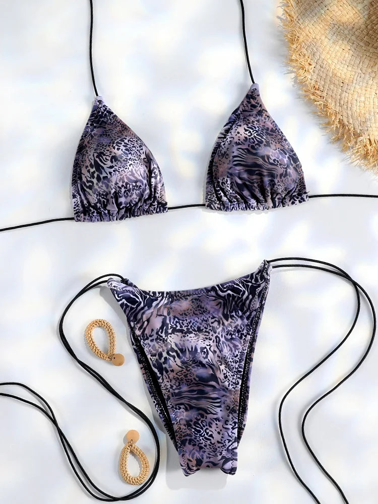Triangle Mini Bikini Set | Women's Swimwear - 6