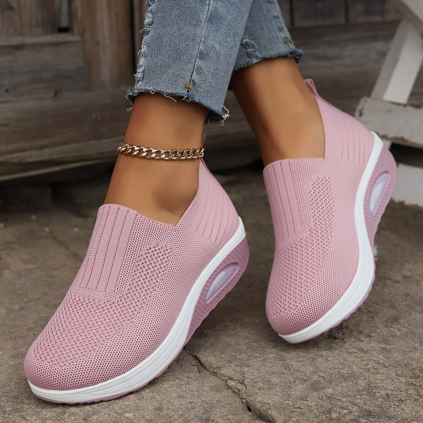 White Slip-On Women's Sneakers | Comfortable Casual Footwear - 8
