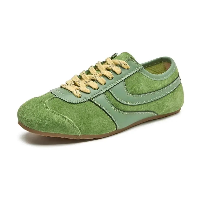 Women's Leather Sneakers | Retro Classic White Casual Shoes - 11
