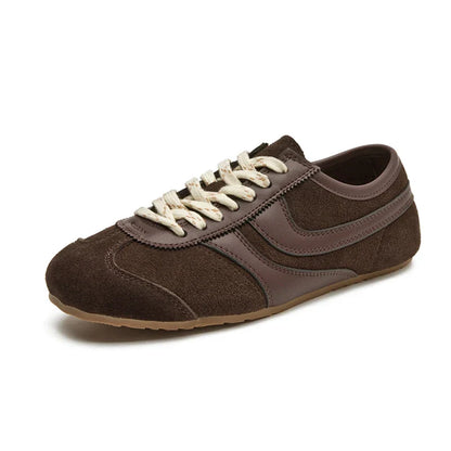 Women's Leather Sneakers | Retro Classic White Casual Shoes - 3