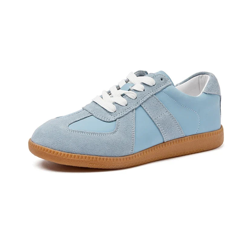 White Leather Sneakers Women | Flat Casual Shoes - 7