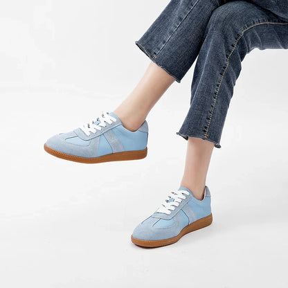 White Leather Sneakers Women | Flat Casual Shoes - 4