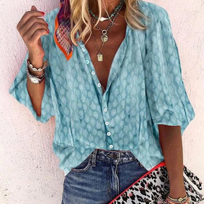 Elegant Women's Blouse | Lightweight Summer Top - 1
