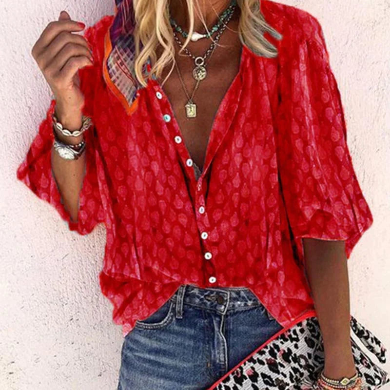Elegant Women's Blouse | Lightweight Summer Top - 3