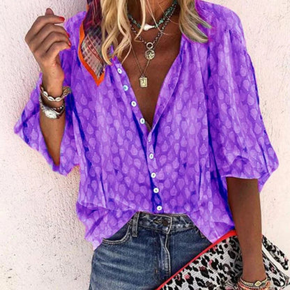 Elegant Women's Blouse | Lightweight Summer Top - 4