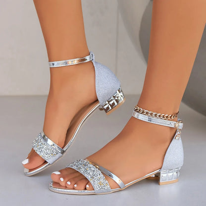 Women's Elegant Low Heel Sandals | Summer Footwear - 6