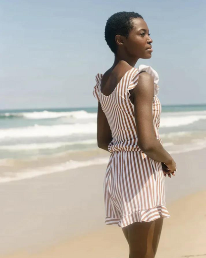 Women's V-Neck One-Piece Swimsuit | Swimwear - 4