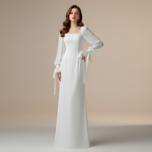 Elegant Long Sleeve Maxi Dress | Maxi Dresses for Women - 1