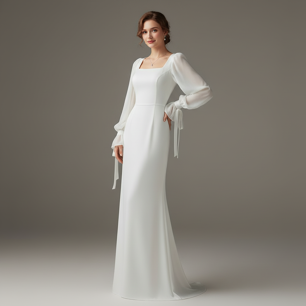 Elegant Long Sleeve Maxi Dress | Maxi Dresses for Women - 2