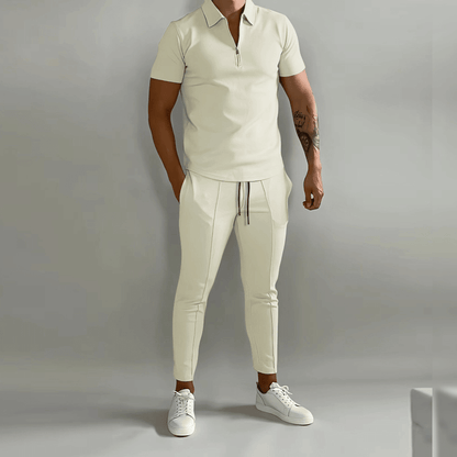 Men's Polo Shirt and Pants Set | Smart Casual Outfit - 4