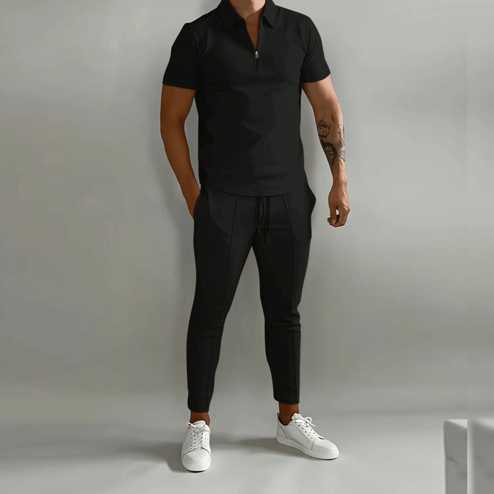 Men's Polo Shirt and Pants Set | Smart Casual Outfit - 5