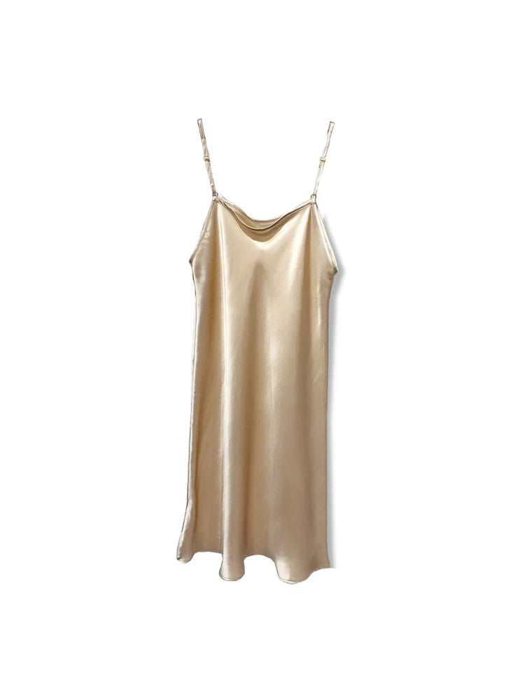 Silk Mini Dress | Women's Sleeveless Summer Dress - 17