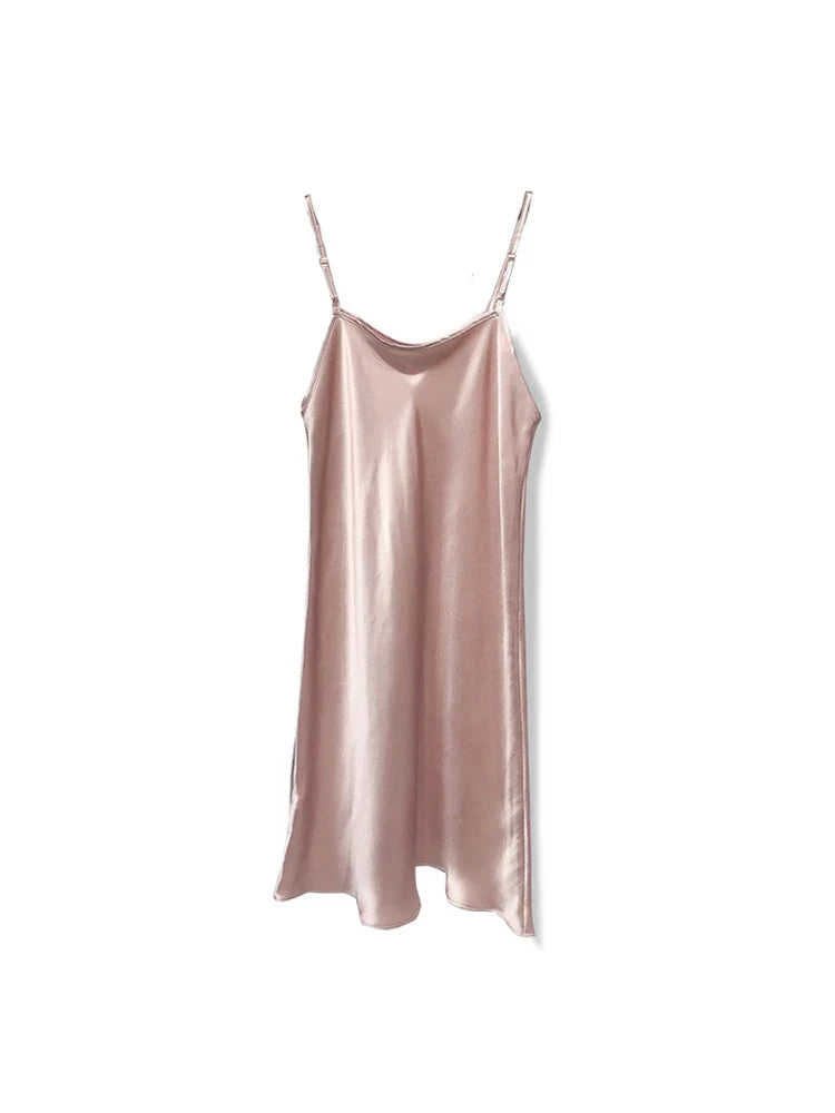 Silk Mini Dress | Women's Sleeveless Summer Dress - 19