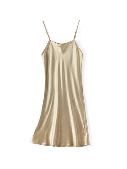 Silk Mini Dress | Women's Sleeveless Summer Dress - 11