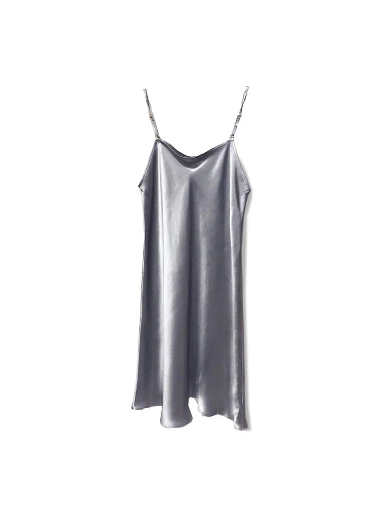Silk Mini Dress | Women's Sleeveless Summer Dress - 14