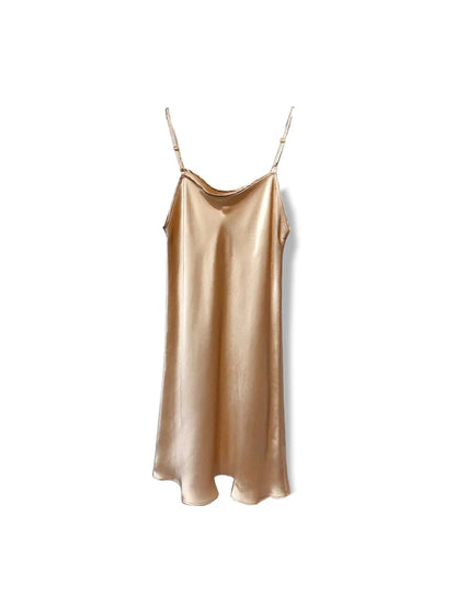Silk Mini Dress | Women's Sleeveless Summer Dress - 15