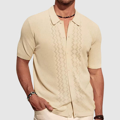 Men's Summer Knit Shirt | Short Sleeve T-Shirt - 3
