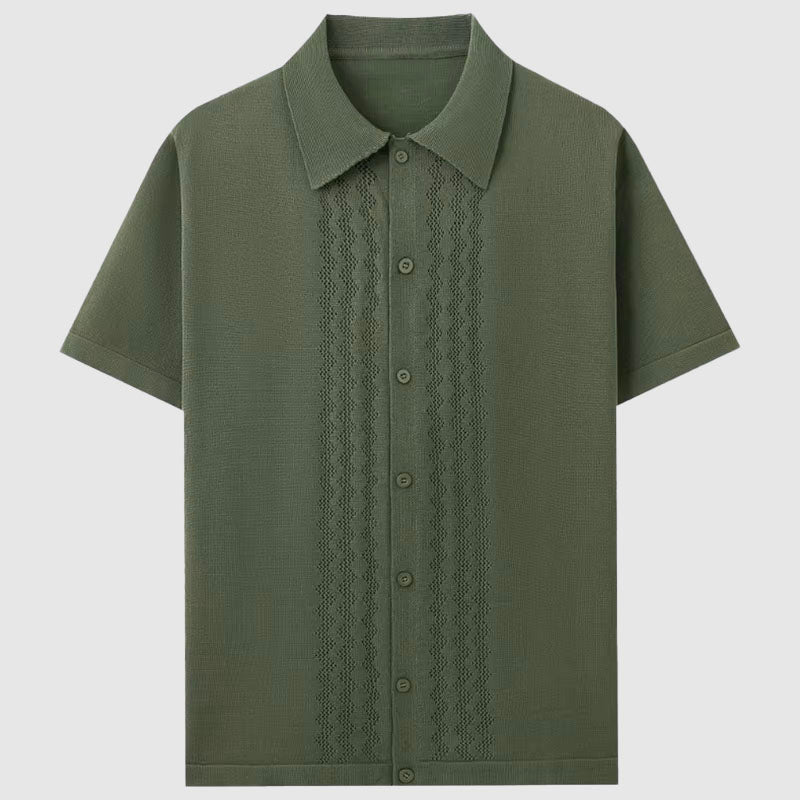 Men's Summer Knit Shirt | Short Sleeve T-Shirt - 5