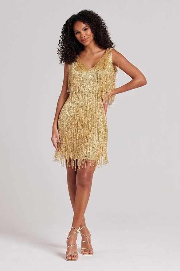Elegant V-Neck Wrap Dress | Women's Dress - 3