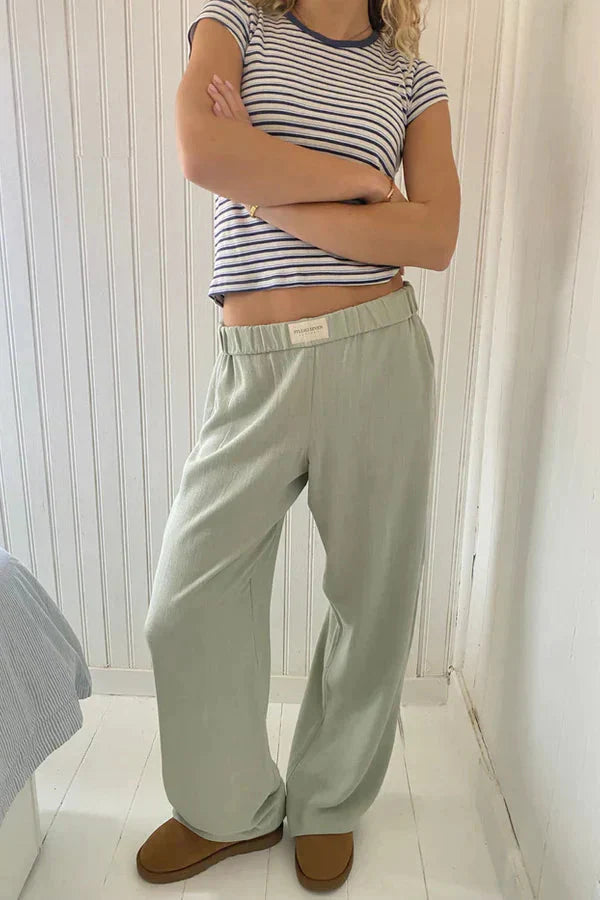 Elke Striped Summer Pants | Women's Casual Pants - 12