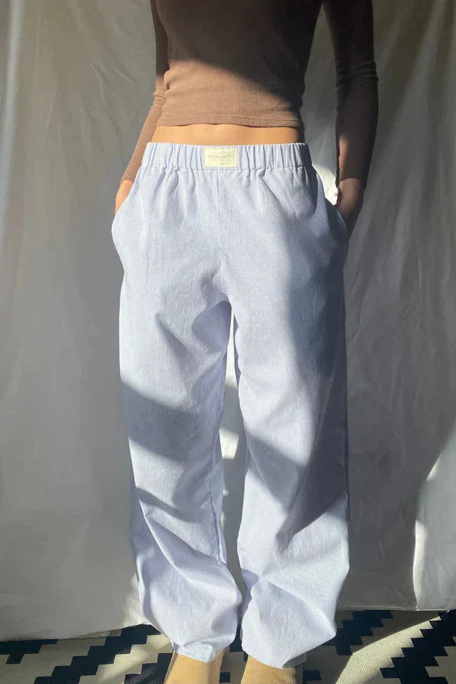 Elke Striped Summer Pants | Women's Casual Pants - 4
