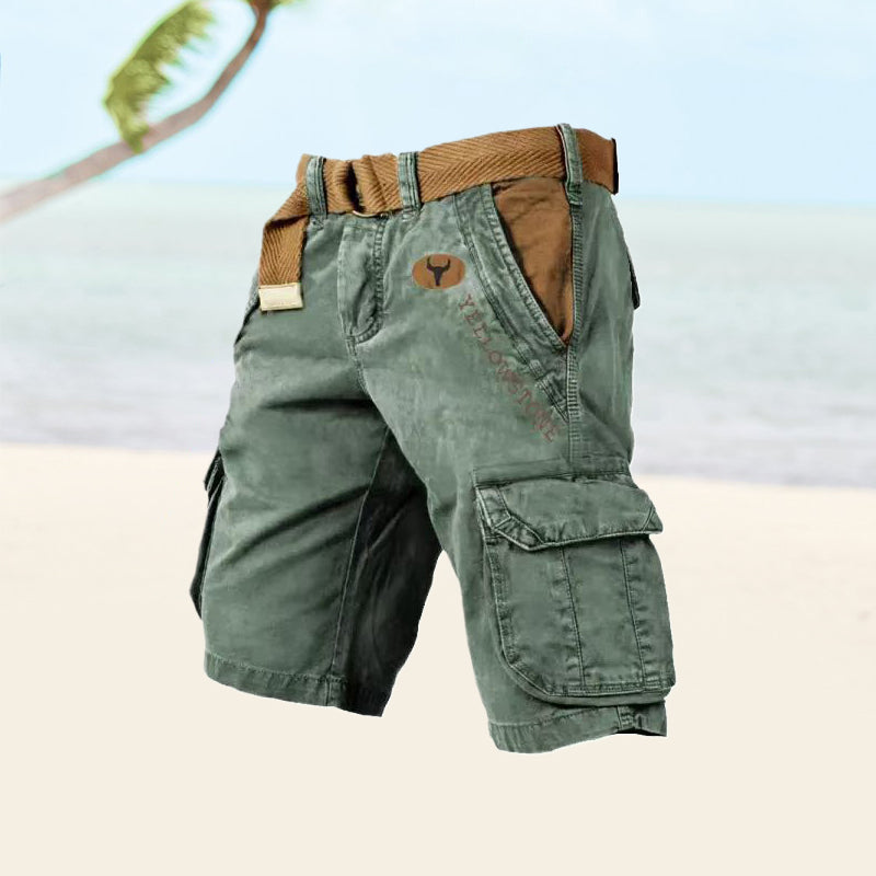 Ethan | Men's Multifunctional Cargo Shorts - 8