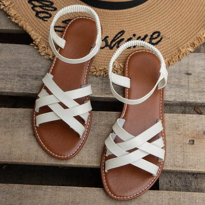 Flat Roman Style Sandals for Women | Summer Casual Shoes - 3