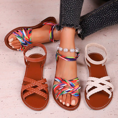 Flat Roman Style Sandals for Women | Summer Casual Shoes - 6