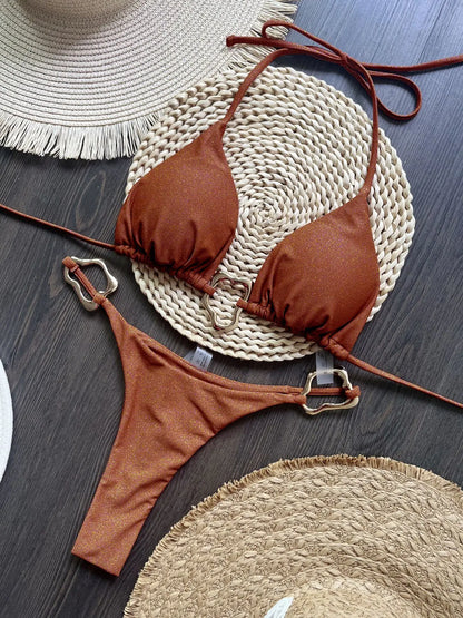 Halterneck Micro Bikini | Women's Swimwear - 7