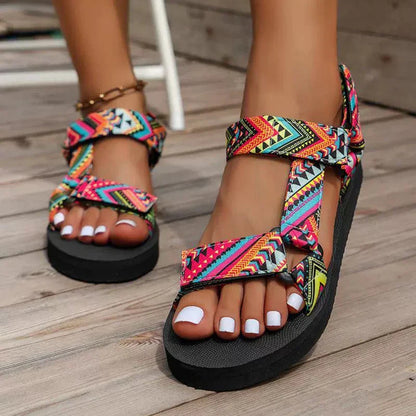 Hemp Rope Women's Sandals | Casual Flat Summer Shoes - 2