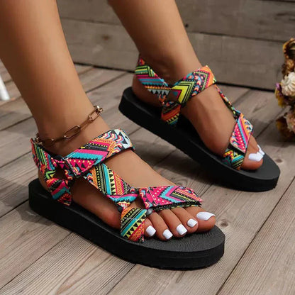 Hemp Rope Women's Sandals | Casual Flat Summer Shoes - 3