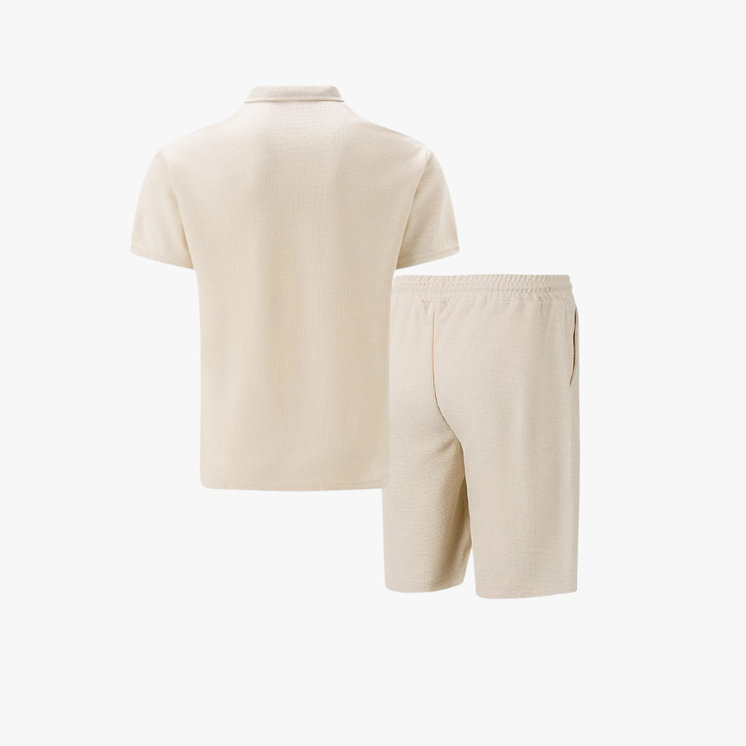 Men's Casual Summer Outfit Set | Polo Shirt and Shorts - 4
