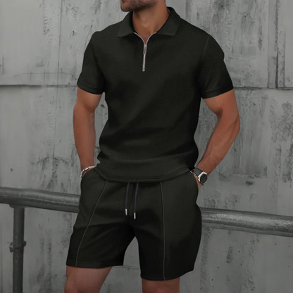 Men's Casual Summer Outfit Set | Polo Shirt and Shorts - 5