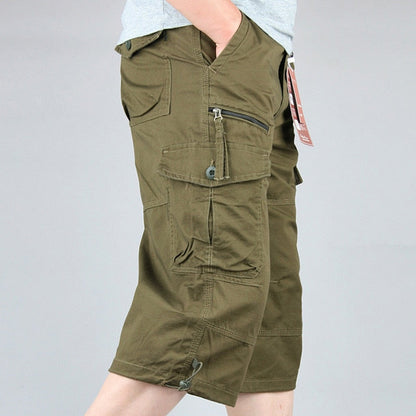 Men's Cargo 3/4 Pants | Casual Utility Shorts - 2