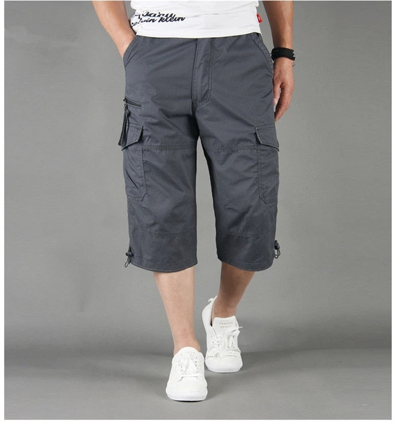 Men's Cargo 3/4 Pants | Casual Utility Shorts - 5