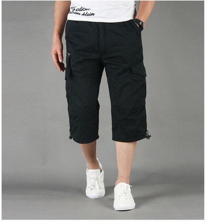 Men's Cargo 3/4 Pants | Casual Utility Shorts - 8