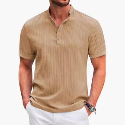 Men's Henley T-Shirt | Casual Short Sleeve Mens Shirt - 3