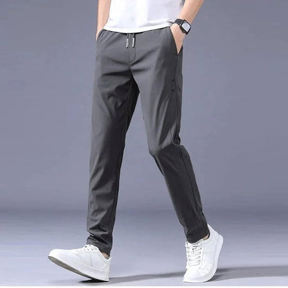 Men's Quick-Dry Drawstring Pants | Casual Slim Fit Trousers - 2