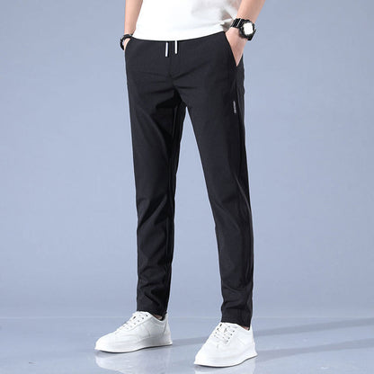 Men's Quick-Dry Drawstring Pants | Casual Slim Fit Trousers - 5